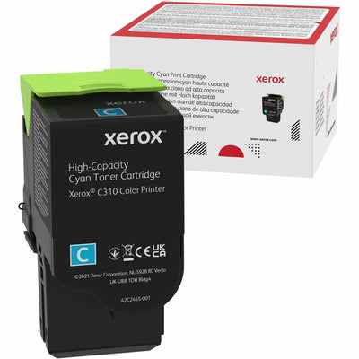 Xerox Original High Yield Laser Toner Cartridge - Single Pack - Cyan - 1 / Each, XER006R04365