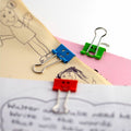 Officemate Smiling Face Binder Clips, Small, Asst Color, 42 Pcs, Red, 42 / Pack, OIC31090