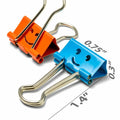 Officemate Smiling Face Binder Clips, Small, Asst Color, 42 Pcs, Red, 42 / Pack, OIC31090