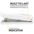 Fellowes LX820 Classic Office/Desktop Stapler, White, FEL5011401