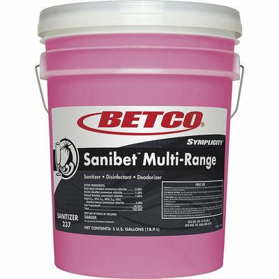 Betco Symplicity Sanibet MultiRange Sanitizer, Pink, BET2370500