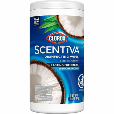The Clorox Clorox Scentiva Wipes, Bleach Free Cleaning Wipes, White, CLO60037