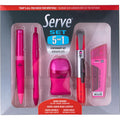 So-Mine Serve 5 in 1 Stationery Set, Pink, 5 / Pack, SRV5IN1SET07FP