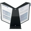 Durable Office Table 10 Display Panel System, Black, 6 / Carton, DBL552201CT