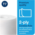 Essity Hygiene and Health AB TORK Coreless High-Capacity Toilet Paper Roll White T7, 36 / Carton, TRK472884