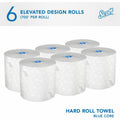 Kimberly-Clark Scott Pro High-Capacity Hard Roll Towels with Elevated Design & Absorbency Pockets, White, 6 / Carton, KCC53925