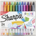 Newell Sharpie S-Note Creative Markers, Chisel Tip, 24 / Pack, SAN2158059