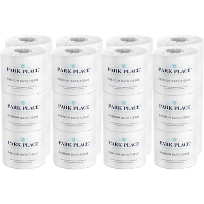 Sunset Converting Park Place Double-ply Premium Bath Tissue Rolls, White, 24 / Carton, SUVPRKVBT24