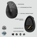 Logitech Lift Ergo Mouse, Graphite, LOG910006491