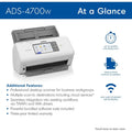 Brother ADS-4700W Sheetfed Scanner - 600 x 600 dpi Optical, BRTADS4700W