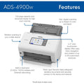 Brother ADS-4900W Sheetfed Scanner - 600 x 600 dpi Optical, BRTADS4900W