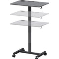 Lorell Height-adjustable Mobile Desk, LLR84837