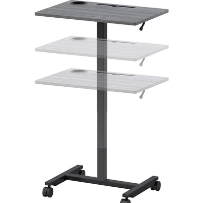 Lorell Height-adjustable Mobile Desk, LLR84837