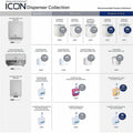Kimberly-Clark Professional ICON Auto Roll Towel Dispenser, White Mosaic, KCC58710