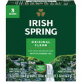 Colgate-Palmolive Irish Spring Deodorant Bar Soap with Flaxseed Oil, Green, 3 / Pack, CPC114177