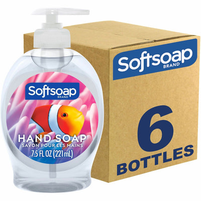 Colgate-Palmolive Softsoap Aquarium Hand Soap, Clear, 6 / Carton, CPCUS04966ACT