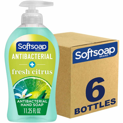 Colgate-Palmolive Softsoap Antibacterial Soap Pump, Green, 6 / Carton, CPCUS03563ACT