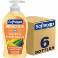 Colgate-Palmolive Softsoap Antibacterial Hand Soap Pump, Yellow, 6 / Carton, CPCUS04206ACT