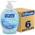 Colgate-Palmolive Softsoap Fresh Breeze Hand Soap, Blue, 6 / Carton, CPCUS04964ACT