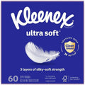 Kimberly-Clark Kleenex Ultra Soft Tissues, White, 27 / Carton, KCC54277CT