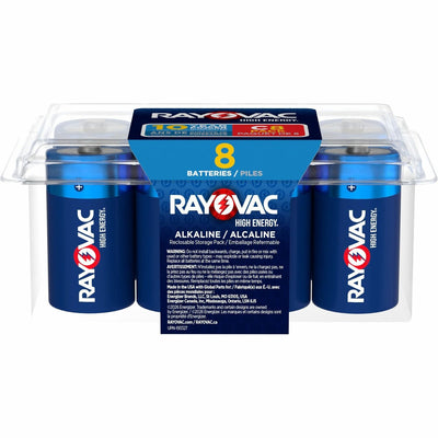 Energizer Rayovac High-Energy Alkaline C Batteries, 8 / Pack, RAY8148PP