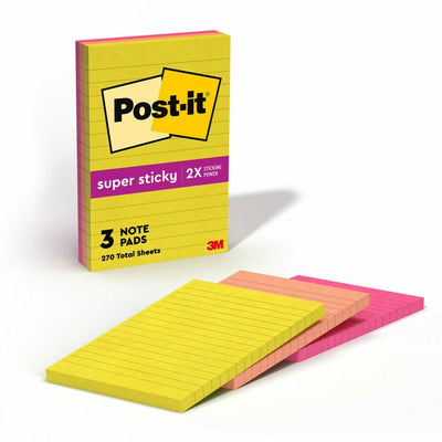 3M Post-it Super Sticky Multi-Pack Notes - Summer Joy Color Collection, Fresh Mint, 1 Pack, MMM6603SSJOY