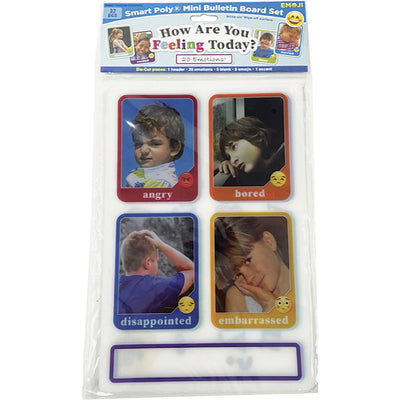 Ashley Productions Smart Poly Picture Emotions Mini Set, Multi, 100EA/CT — view 1