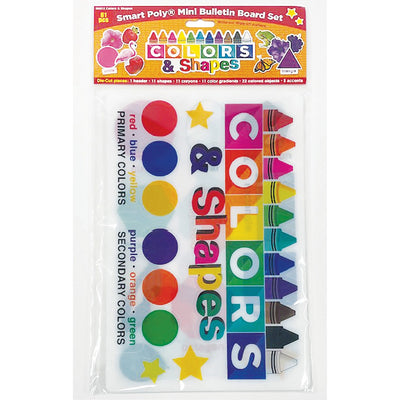 Ashley Productions Colors & Shapes Bulletin Board Set, Multi, ASH96012