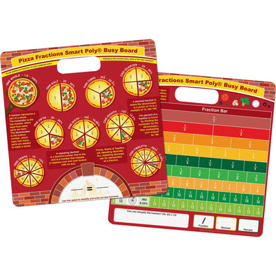 Ashley Productions Pizza Fractions Smart Poly Busy Board, ASH98005
