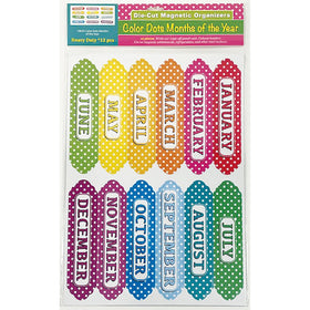 Ashley Productions Magnetic Chalkboard Calendar Months, Multicolor, ASH19024