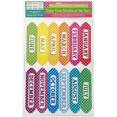 Ashley Productions Magnetic Chalkboard Calendar Months, Multicolor, ASH19024