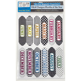 Ashley Productions Magnetic Chalkboard Calendar Months, Multicolor, ASH19026