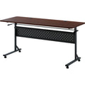 Lorell Shift 2.0 Flip and Nesting Mobile Table, Brown, LLR60760