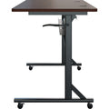 Lorell Shift 2.0 Flip and Nesting Mobile Table, Brown, LLR60760