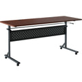 Lorell Shift 2.0 Flip and Nesting Mobile Table, Brown, LLR60760