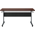 Lorell Shift 2.0 Flip and Nesting Mobile Table, Brown, LLR60760