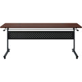 Lorell Shift 2.0 Flip and Nesting Mobile Table, Brown, LLR60761