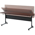 Lorell Shift 2.0 Flip and Nesting Mobile Table, Brown, LLR60761