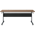 Lorell Shift 2.0 Flip and Nesting Mobile Table, Brown, LLR60765