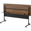 Lorell Shift 2.0 Flip and Nesting Mobile Table, Brown, LLR60765