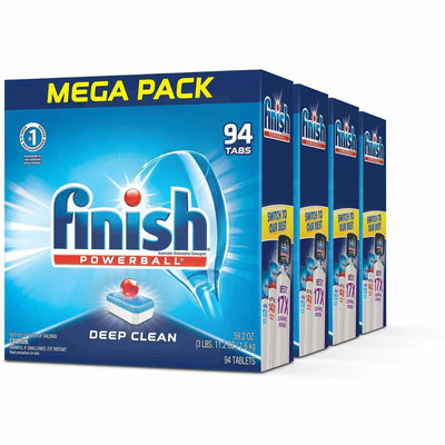 Reckitt Benckiser plc Finish Powerball Dishwasher Tabs, Multi, 4 / Carton, RAC97330CT