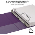 Samsill Durable View Binders, Assorted, 4 / Pack, SAMMP46459