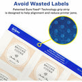 Avery Durable Waterproof Labels, 2" x 2" Square, 96 Total, Matte, 96 / Pack, AVE64510