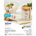 Avery Durable Waterproof Labels, 2" x 2" Square, 96 Total, Matte, 96 / Pack, AVE64510