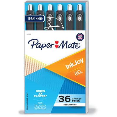 Newell Paper Mate InkJoy Gel Pen, 36 / Box, PAP2003996