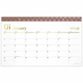 ACCO Cambridge WorkStyle 2026 Monthly Desk Pad Calendar, Green, Compact, 17 3/4" x 11", AAG1606705
