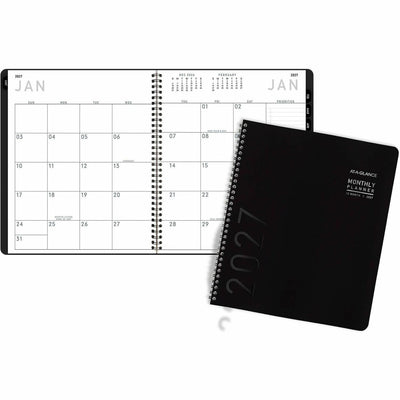 ACCO At-A-Glance Contemporary Lite Monthly Planner, Black, Large, 9" x 11", 12EA/CT — view 1