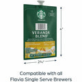 Lavazza North America Flavia Freshpack Starbucks Veranda Blend Coffee Freshpack, 76 / Carton, LAV48102