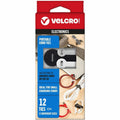 Velcro Portable Cord Ties, Multi, 12 / Pack, VEK30816