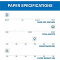 International Paper Hammermill Fore Multipurpose Copy Paper - White, 8 1/2" x 11", 40 / Pallet, HAM103267PL